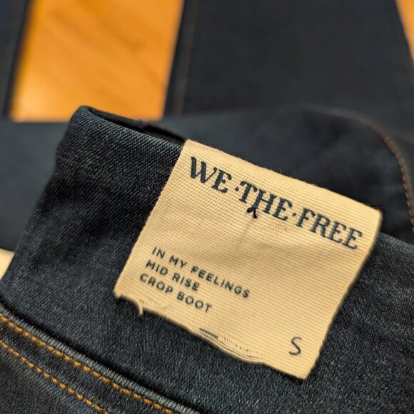 NWT Free People In My Feelings Cropped Bootcut Pull-on Jeans Sz Small Tall - Picture 7 of 10